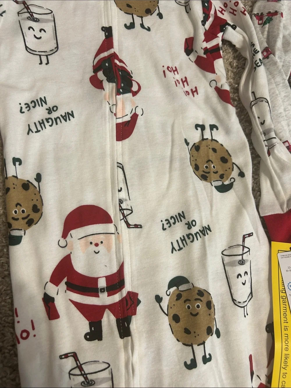 Carter's Christmas footie Pajama Set NWT